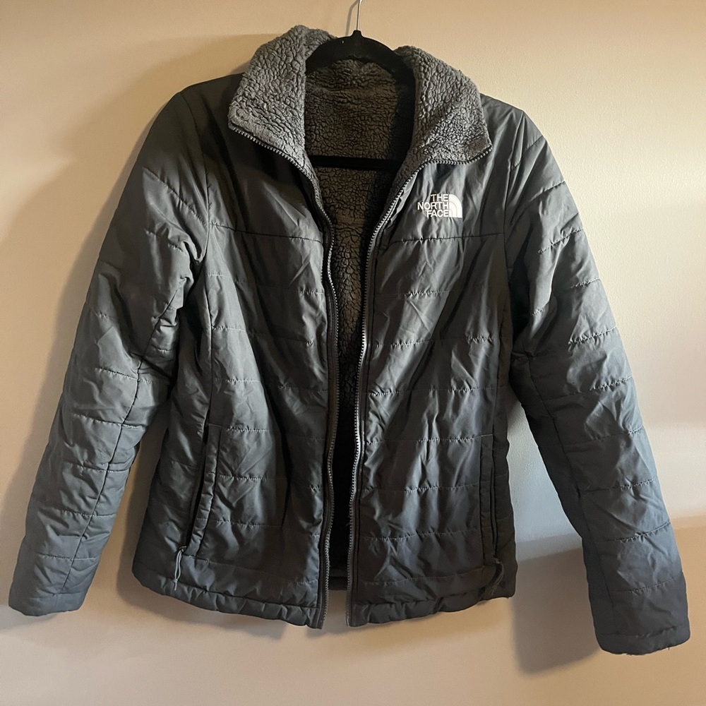 The North Face Gray Mossbud Insulated Reversible Jacket Size Small - Picture 2 of 10